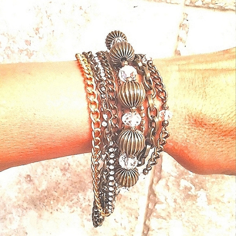 1990's Vintage Multi Metal Bracelet